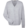 Custom Mens Pilbloc™ V-Neck Button Cardigan Sweater Grey Heather