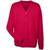 Custom Mens Pilbloc™ V-Neck Button Cardigan Sweater Red