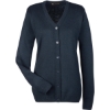 Custom Womens Pilbloc V-Neck Button Cardigan Sweater Dark Navy