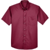 Custom Mens Easy Blend™ Twill Dress Shirt with Stain-Release Wine
