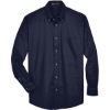 Custom Mens Tall Easy Blend™ Twill Dress Shirt Navy