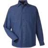 Custom Unisex Denim Shirt Jacket Dark Denim