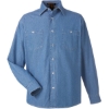 Custom Unisex Denim Shirt Jacket Light Denim