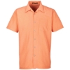 Custom Mens Barbados Textured Camp Shirt Nectarine