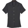 Custom Womens Bahama Cord Camp Shirt Black