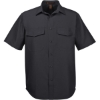 Custom Mens Key West Short Sleeve Performance Staff Shirt Black