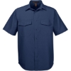 Custom Mens Key West Short Sleeve Performance Staff Shirt Navy