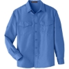 Custom Mens Key West Performance Staff Shirt Pool Blue