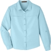 Custom Womens Key West Performance Staff Shirt Cloud Blue