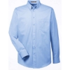 Custom Mens Foundation Cotton Twill Dress Shirt with Teflon Industry Blue