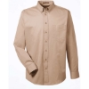 Custom Mens Foundation Cotton Twill Dress Shirt with Teflon Khaki
