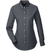Custom Womens Foundation Cotton Twill Shirt with Teflon Dark Charcoal