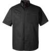 Custom Mens Advantage IL Short Sleeve Work Shirt Black