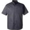 Custom Mens Advantage IL Short Sleeve Work Shirt Dark Charcoal