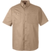 Custom Mens Advantage IL Short Sleeve Work Shirt Khaki