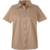 Custom Womens Advantage IL Short Sleeve Dress Shirt Khaki