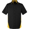Custom Mens Tall Flash IL Colorblock Shirt Black/ Sunray Yellow