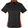 Custom Womens Flash IL Colorblock Shirt Black/ Team Orange