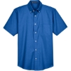 Custom Mens Oxford Short Sleeve with Stain-Release French Blue