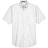 Custom Mens Oxford Short Sleeve with Stain-Release White