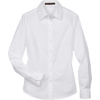 Custom Womens Long Sleeve Oxford Dress Shirt White