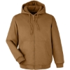 Custom Unisex ClimaBloc® Heavyweight Hooded Full-Zip Jacket Duck Brown