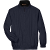 Custom Unisex Fleece Lined Nylon Jacket Navy/ Black
