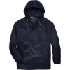 Custom Unisex Packable Hooded Nylon Jacket Navy