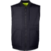 Custom Unisex Dockside Interactive Reversible Freezer Vest Black/ Safety Yellow