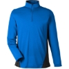 Custom Mens Flash Snag Protection Plus IL Colorblock Quarter-Zip Pullover True Royal/ Black