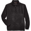 Custom Mens Fleece Quarter-Zip Pullover Black
