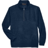 Custom Mens Fleece Quarter-Zip Pullover Navy