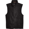 Custom Unisex Fleece Full-Zip Vest Black