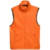 Custom Unisex Fleece Full-Zip Vest Safety Orange