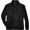 Custom Mens Tall Full-Zip Fleece Black