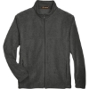 Custom Mens Tall Full-Zip Fleece Charcoal