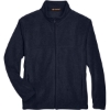 Custom Mens Tall Full-Zip Fleece Navy