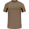 Custom Mens FR Two-Tone Base Layer with Concealed Chest Pocket- EXCEL FR Khaki