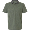 Custom Mens Transit Tech Polo Dark Olive Heathered