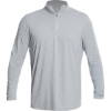 Custom Mens Low Pro Quarter-Zip Pullover Alloy Heathered
