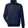 Custom Mens Anchor Fleece Quarter-Zip Pullover Navy