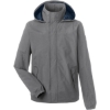Custom Mens Voyage Hooded Rain Jacket Graphite