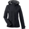 Custom Womens Voyage Hooded Rain Jacket Black