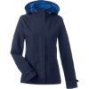 Custom Womens Voyage Hooded Rain Jacket Navy