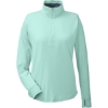 Custom Womens Saltwater Quarter-Zip Pullover Cool Mint