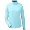 Custom Womens Saltwater Quarter-Zip Pullover Sea Mist