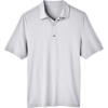 Custom Mens JAQ Snap-Up Stretch Performance Polo Platinum