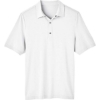 Custom Mens JAQ Snap-Up Stretch Performance Polo White