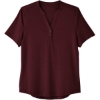 Custom Womens JAQ Snap-Up Stretch Performance Polo Burgundy