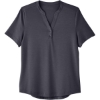 Custom Womens JAQ Snap-Up Stretch Performance Polo Carbon